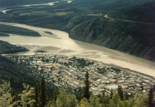 Blick vom  Dom auf Dawson City