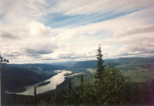 Blick vom  Dom auf den Yukon flußabwärts